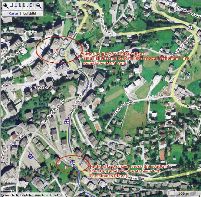 satelite route a b