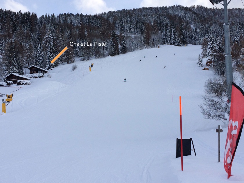 Direkt an der Talabfahrt zum Haute-Nendaz