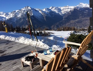 Terrace sur le piste de ski, Chalet La Piste, Haute-Nendaz